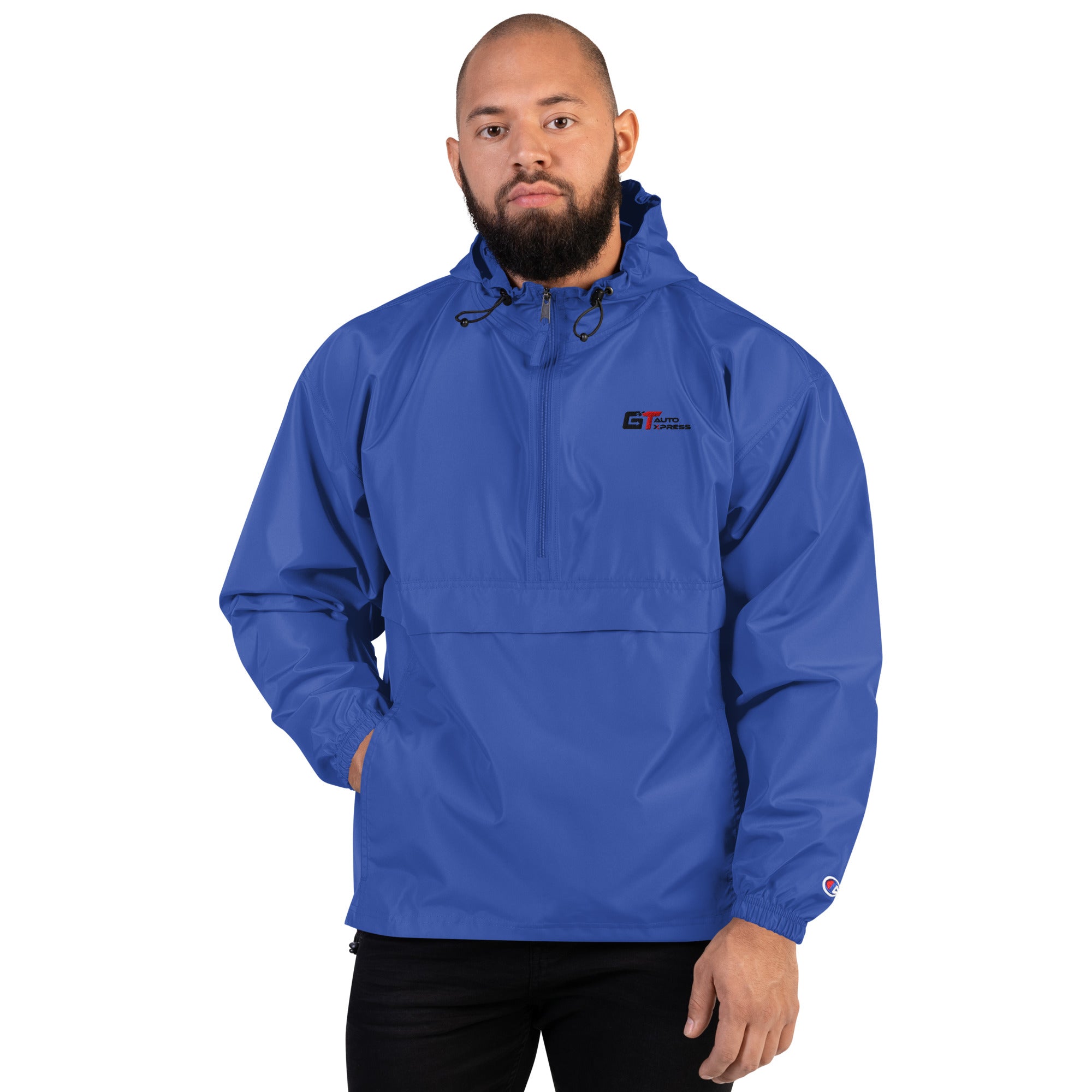 Champion GT Xpress Embroidered Black Logo Packable Jacket