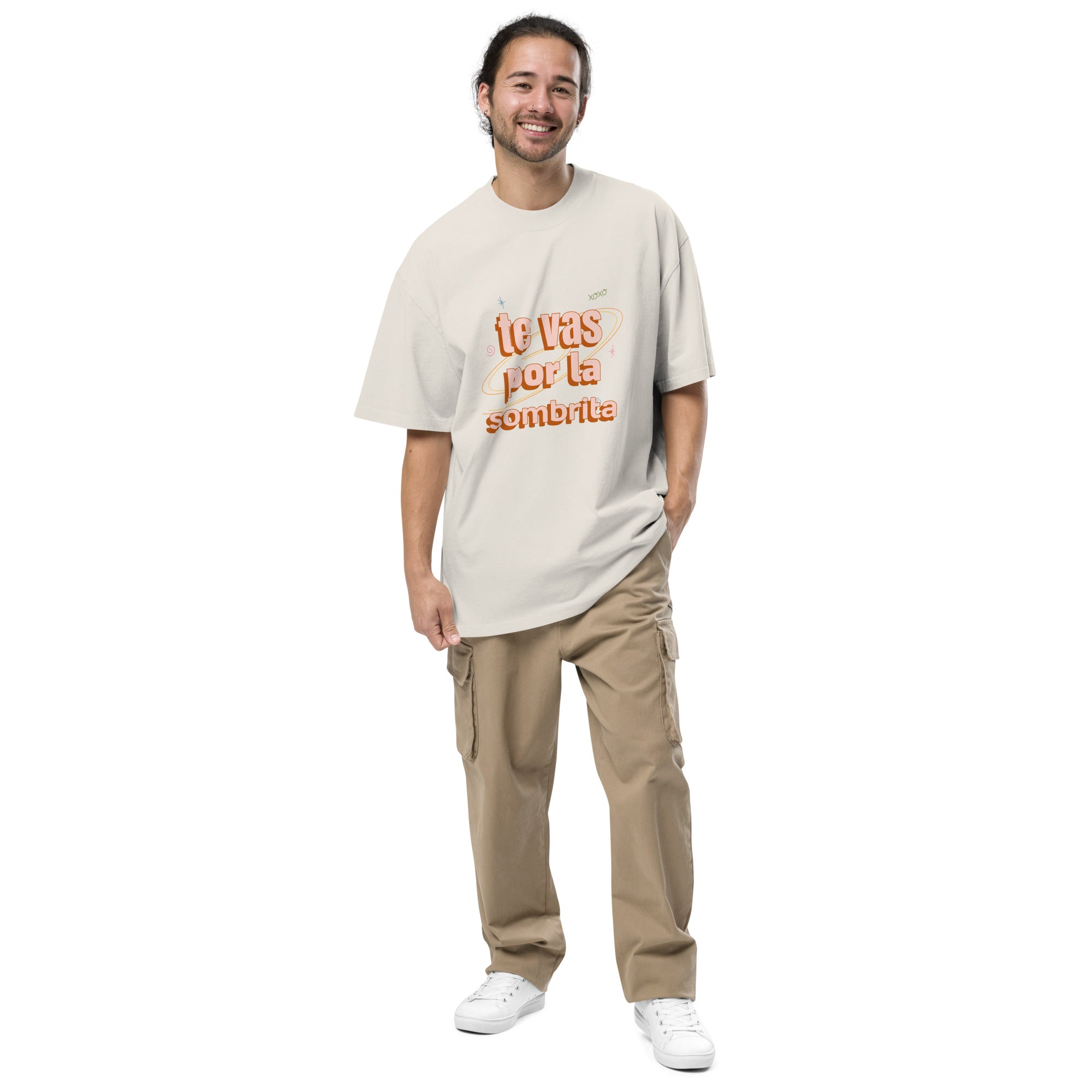Te Vas Por la Sombrita (oversized faded t-shirt)