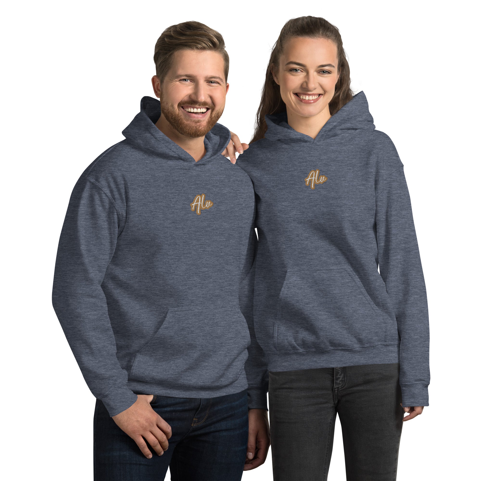 A la v*rg* -ALV unisex hoodie embroidered (baggie fit)