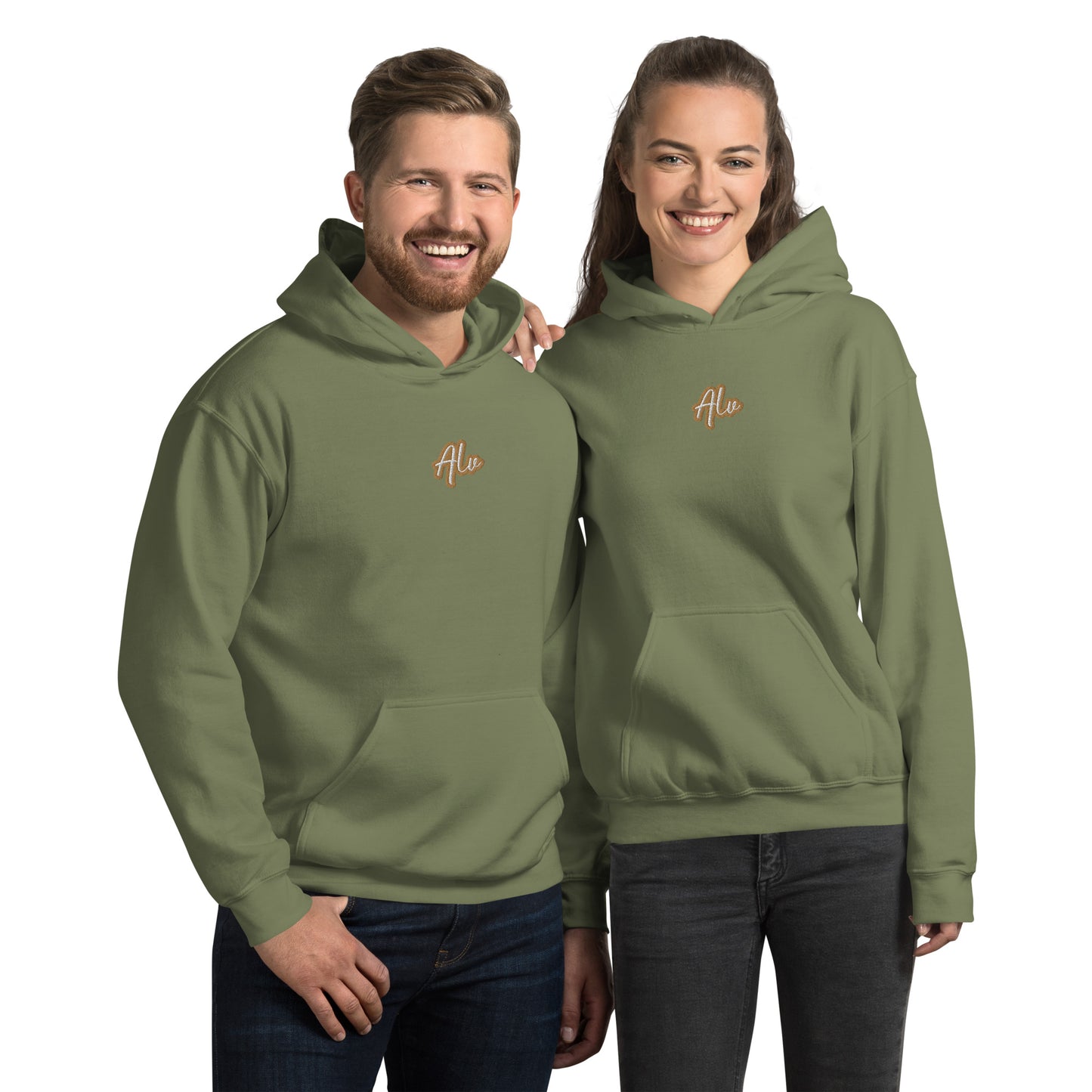 A la v*rg* -ALV unisex hoodie embroidered (baggie fit)