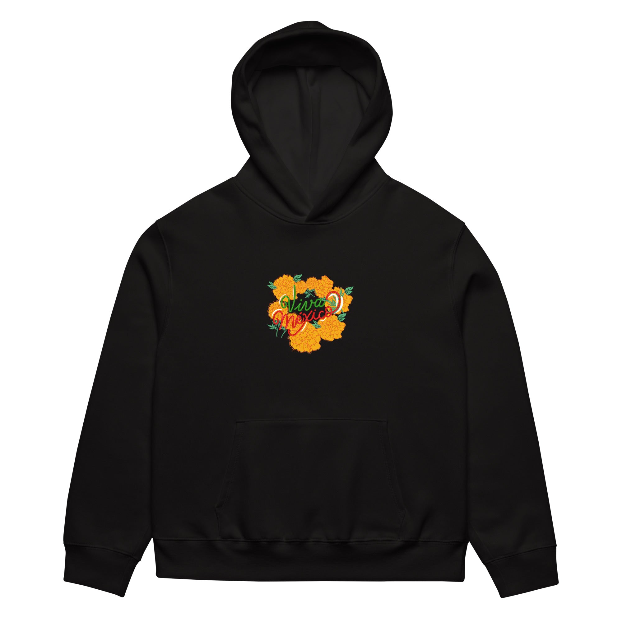 Viva Meixco Oversized Marigold Unisex Hoody – Unapologetic By Marcy