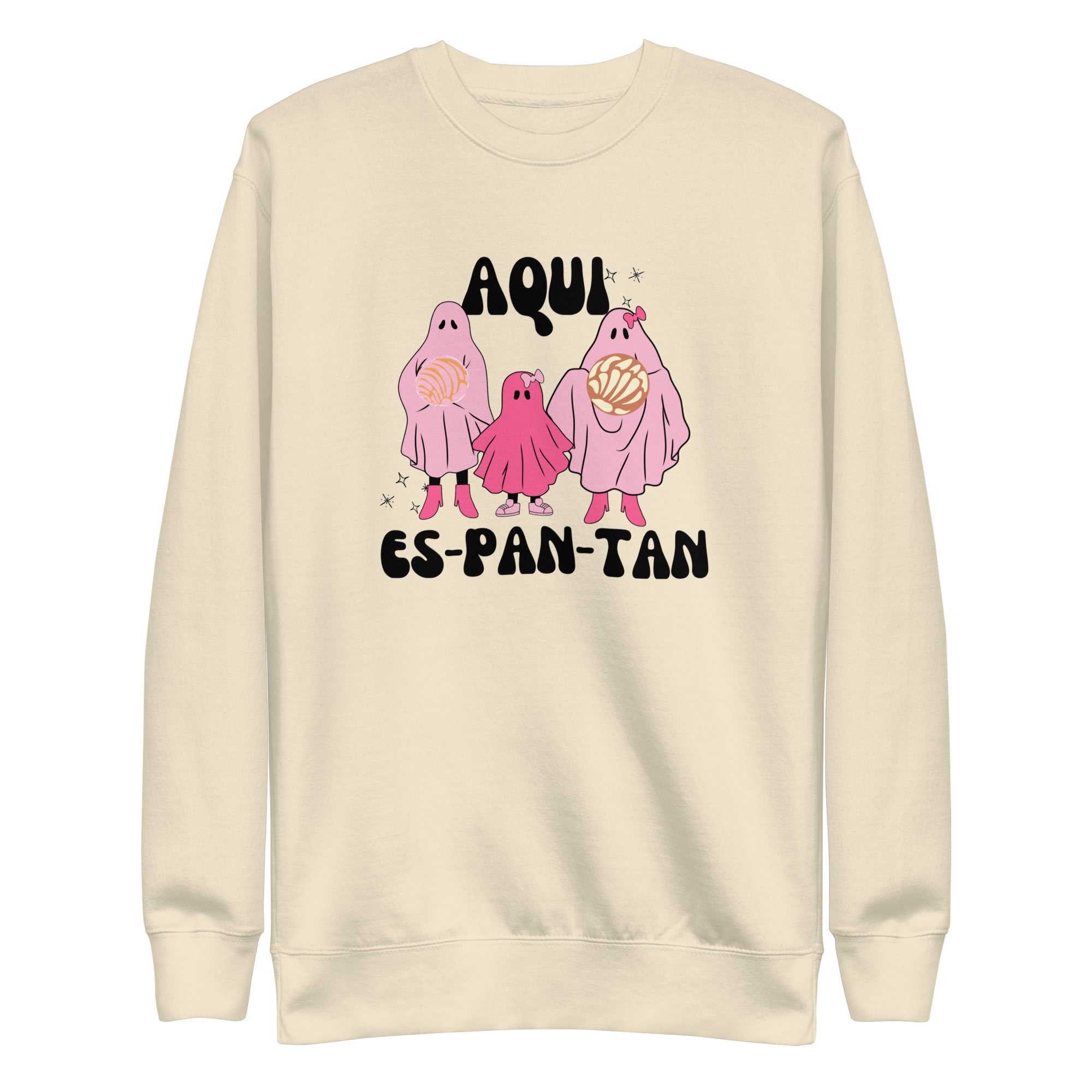 Aqui Es-PAN-tan Ghost Halloween Sweater