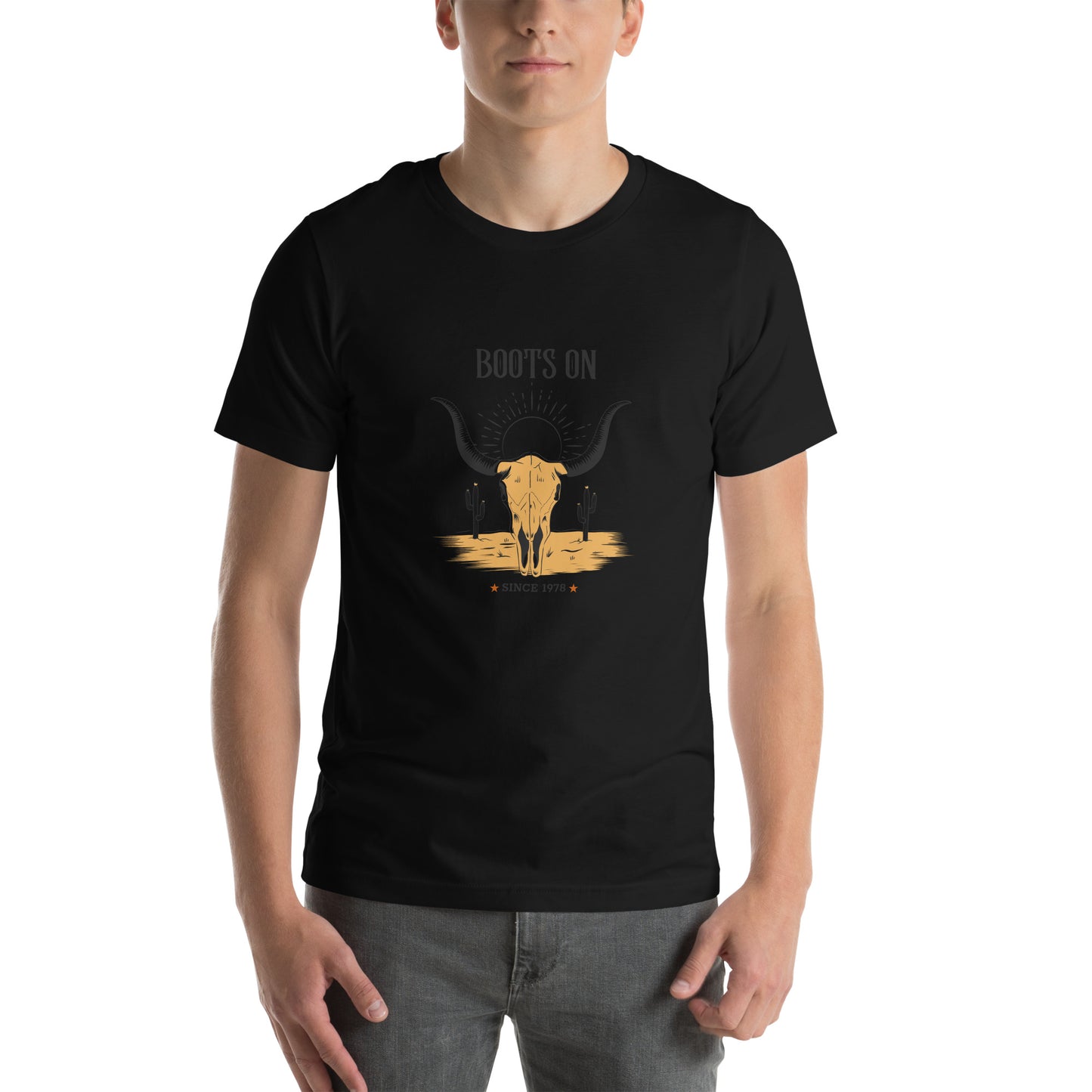 Boots On Unisex t-shirt