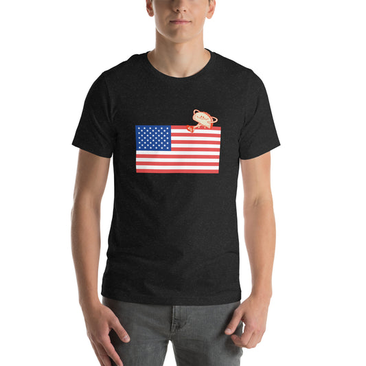 Taco American Flag Unisex t-shirt