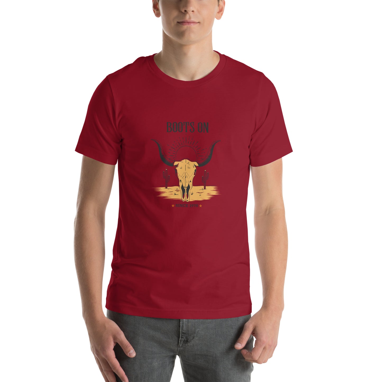 Boots On Unisex t-shirt