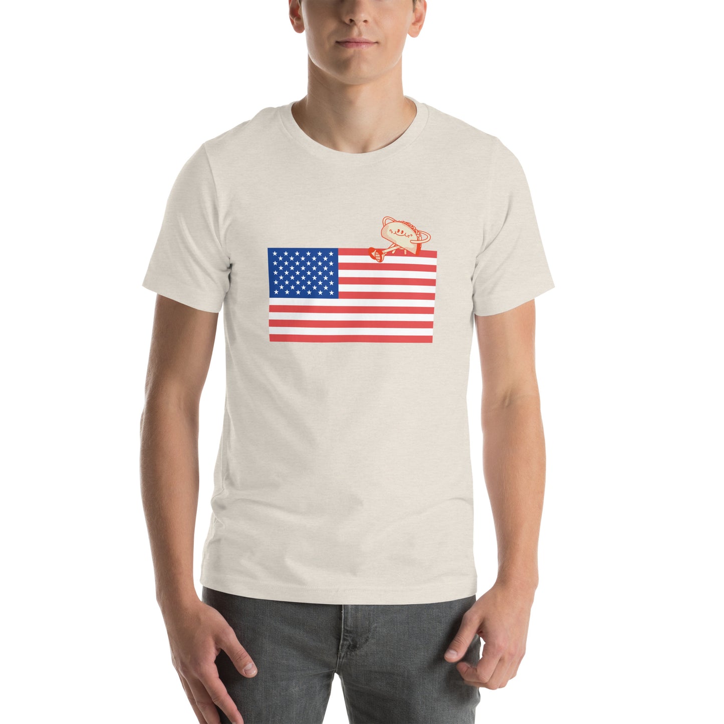 Taco American Flag Unisex t-shirt