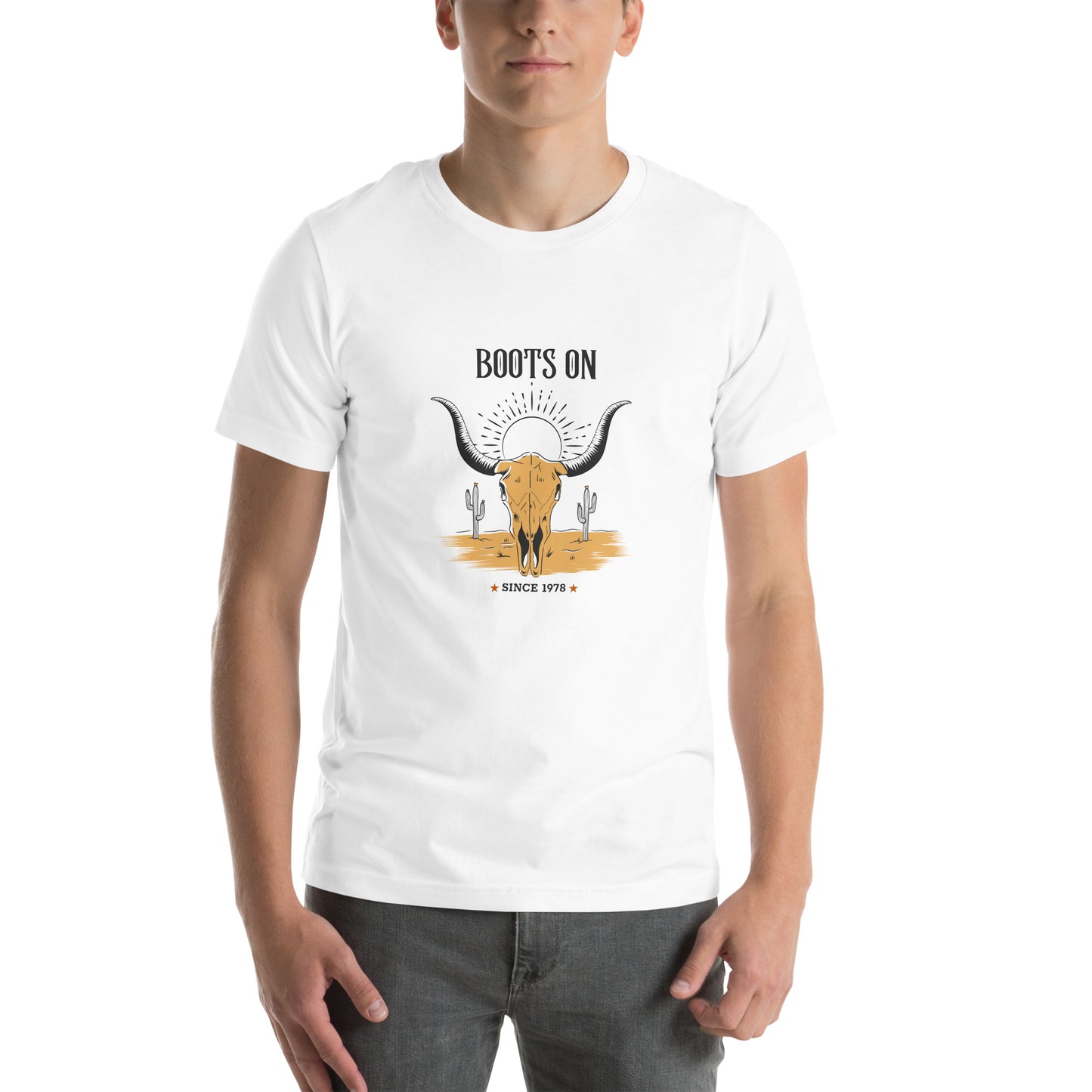 Boots On Unisex t-shirt