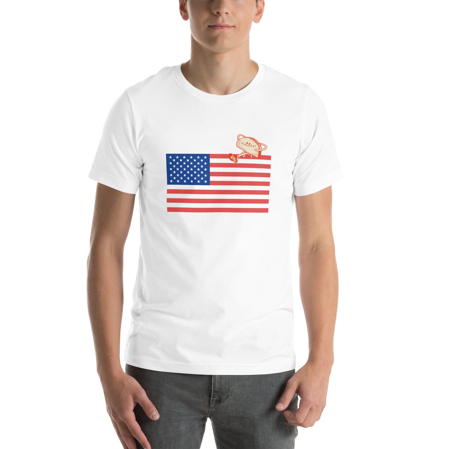 Taco American Flag Unisex t-shirt